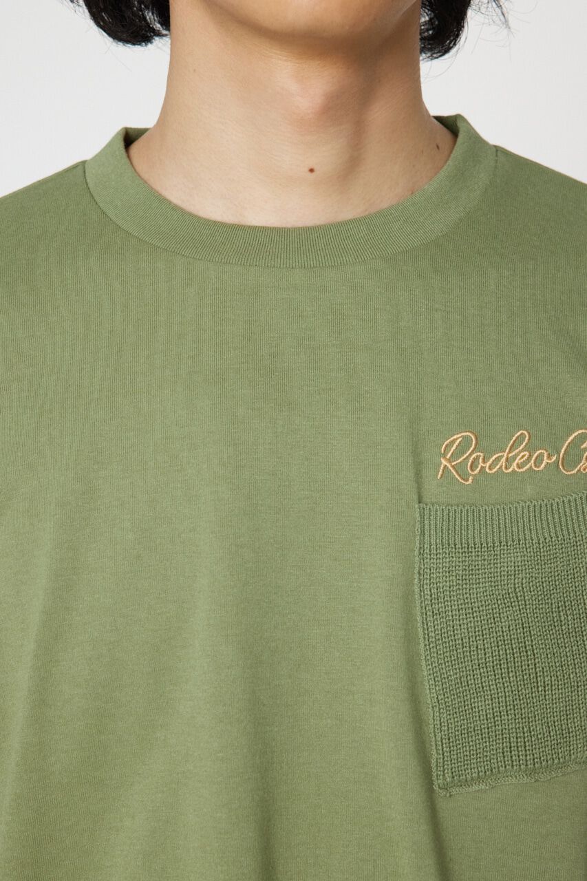 RODEO CROWNS「メンズドッキングロゴニットTシャツ」|ニット・セーター|