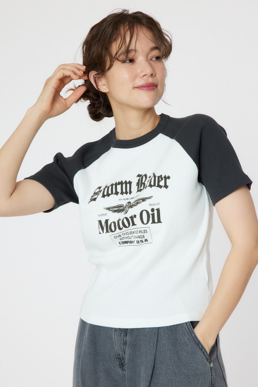 RODEO CROWNS「Riderラグランリブ Tシャツ」|Tシャツ・カットソー|