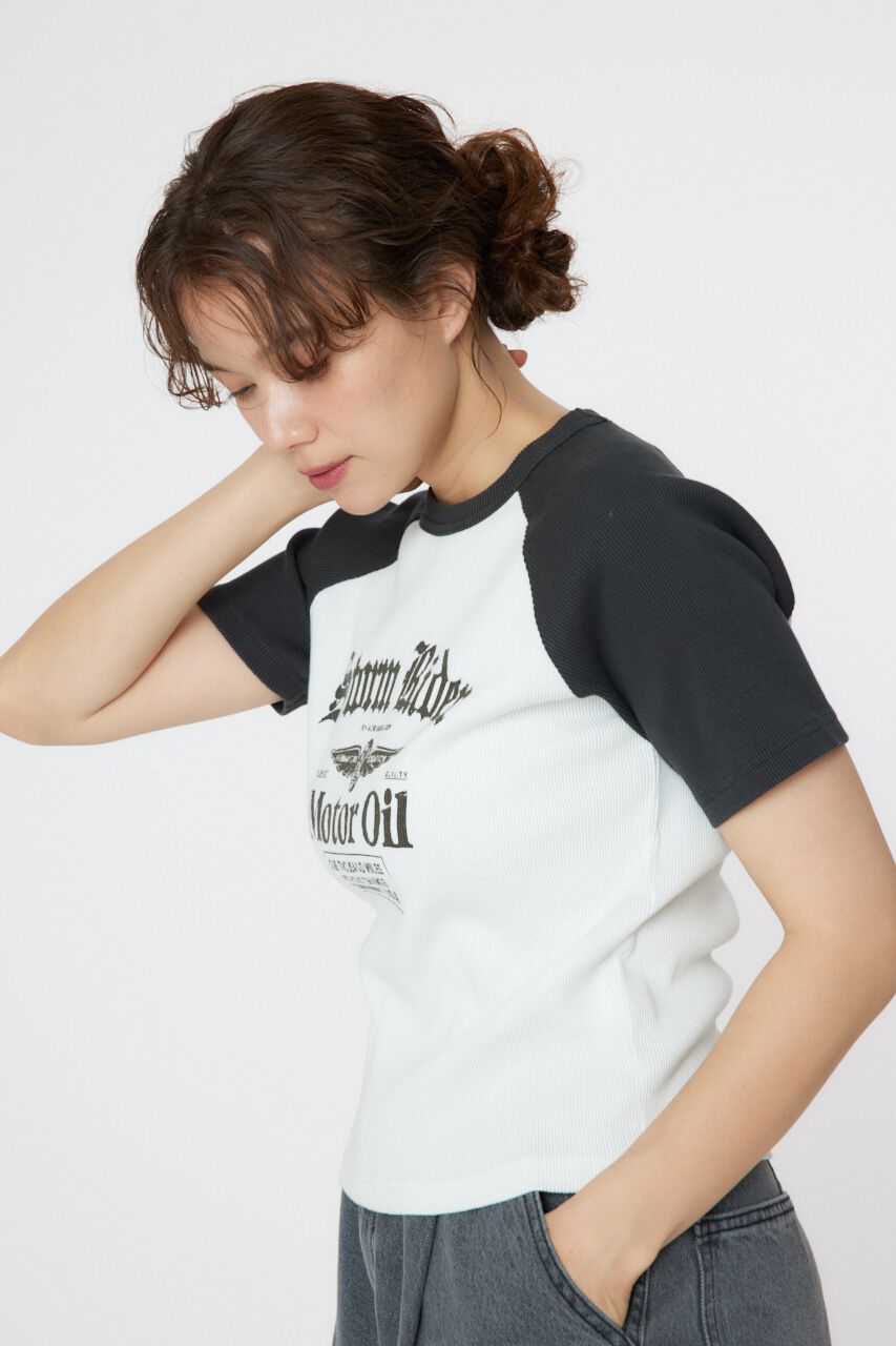 RODEO CROWNS「Riderラグランリブ Tシャツ」|Tシャツ・カットソー|