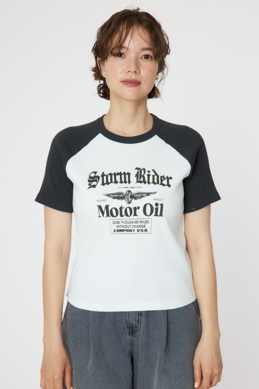 RODEO CROWNS「Riderラグランリブ Tシャツ」|Tシャツ・カットソー|