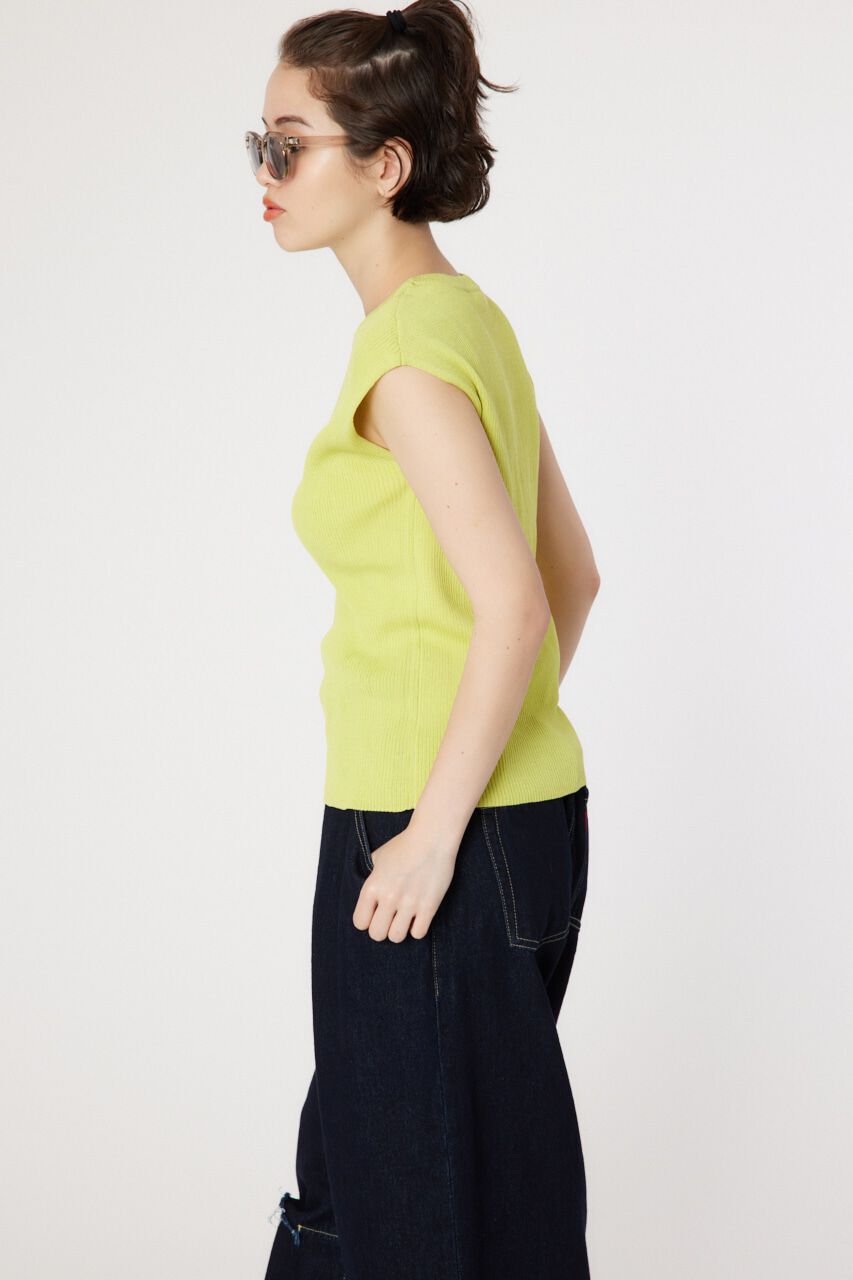 RODEO CROWNS「BASIC ノースリーブ ニット トップス」|タンクトップ|