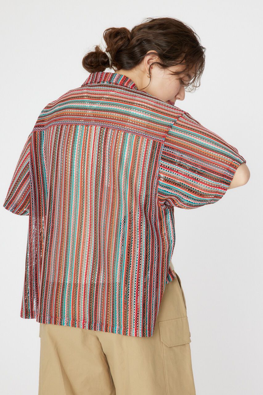 RODEO CROWNS「マルチストライプレースシャツ」|シャツ・ブラウス|