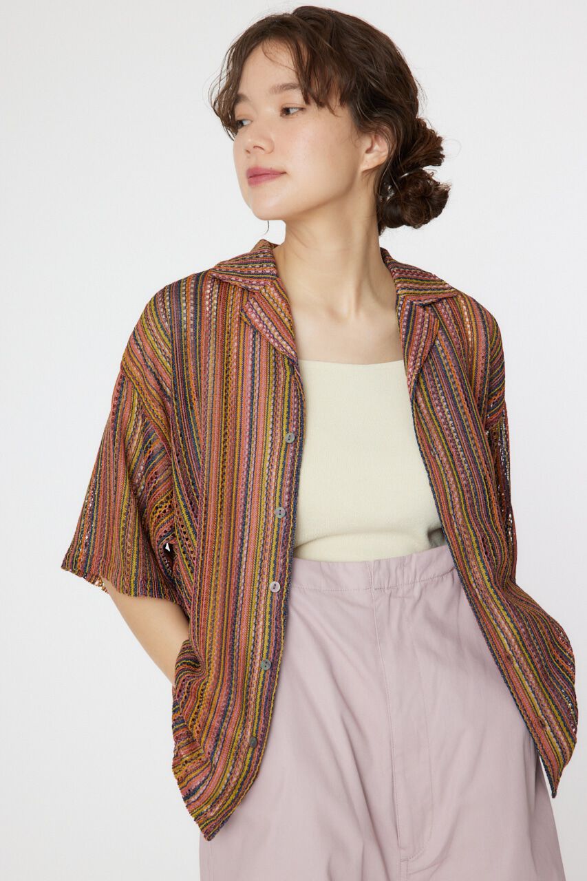 RODEO CROWNS「マルチストライプレースシャツ」|シャツ・ブラウス|柄ORG5