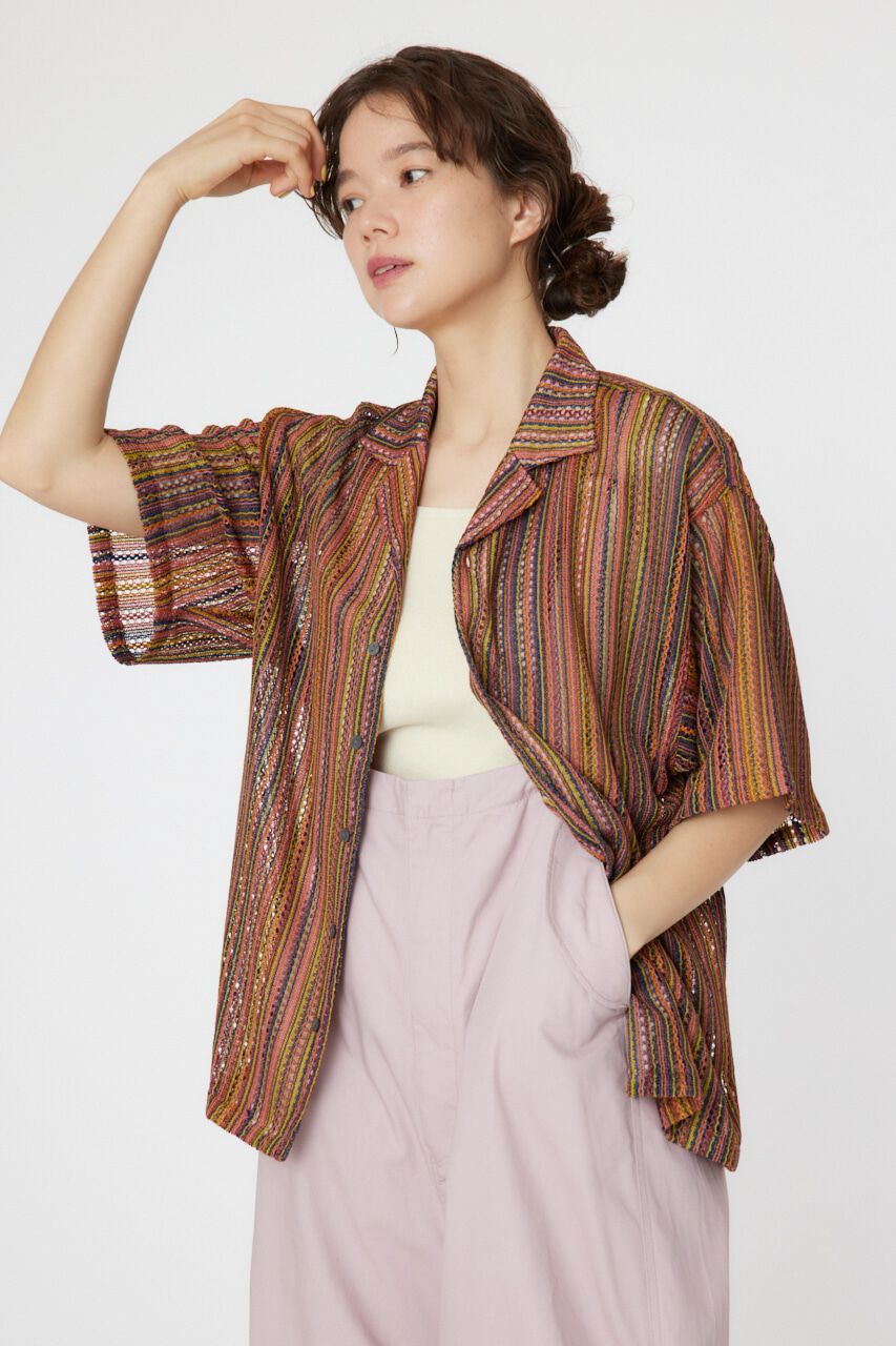 RODEO CROWNS「マルチストライプレースシャツ」|シャツ・ブラウス|