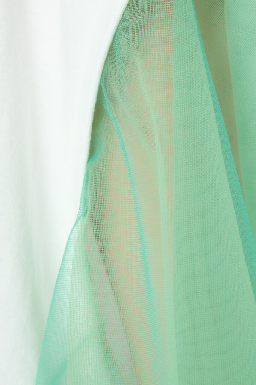 RODEO CROWNS「チュールスリーブカレッジTシャツ」|Tシャツ・カットソー|