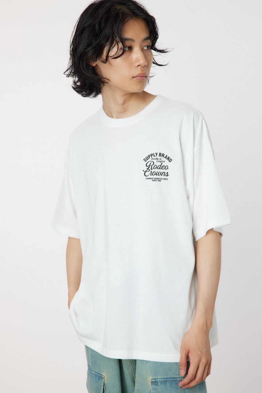 RODEO CROWNS「コーデュロイレーベルTシャツ」|Tシャツ・カットソー|
