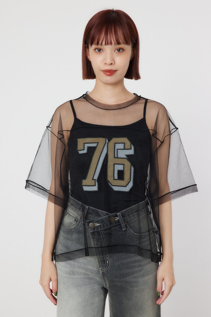 RODEO CROWNS「ミリタリーナンバリングシアートップス」|シャツ・ブラウス|