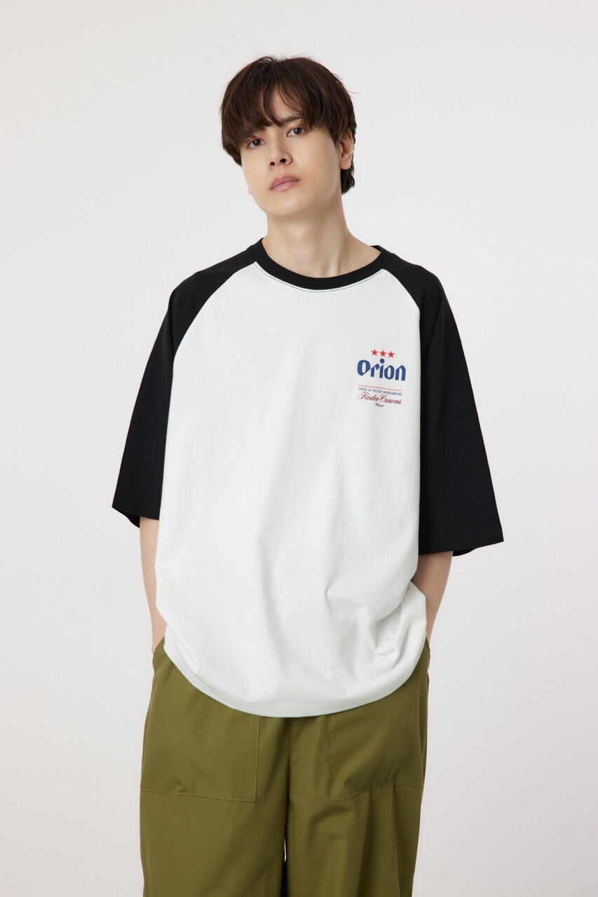 RODEO CROWNS「Orion BeerxRCSラグラン5分トップス」|Tシャツ・カットソー|