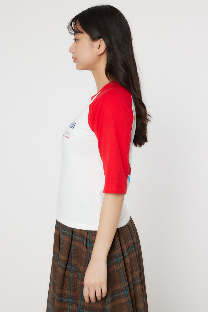 RODEO CROWNS「Orion BeerxRCSラグラン5分トップス」|Tシャツ・カットソー|