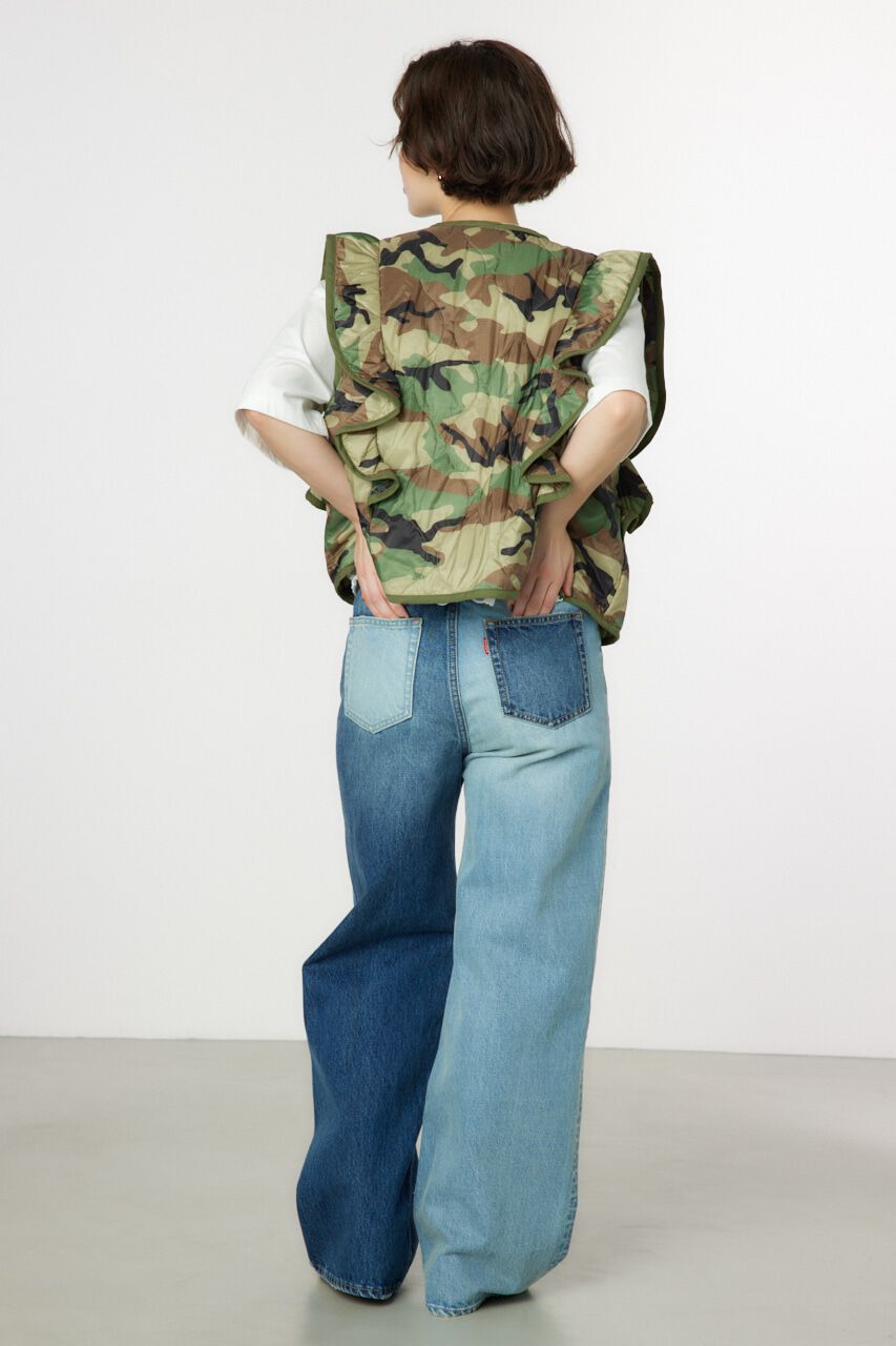 RODEO CROWNS「キルティングフリルベスト」|ダウンベスト・ベスト|