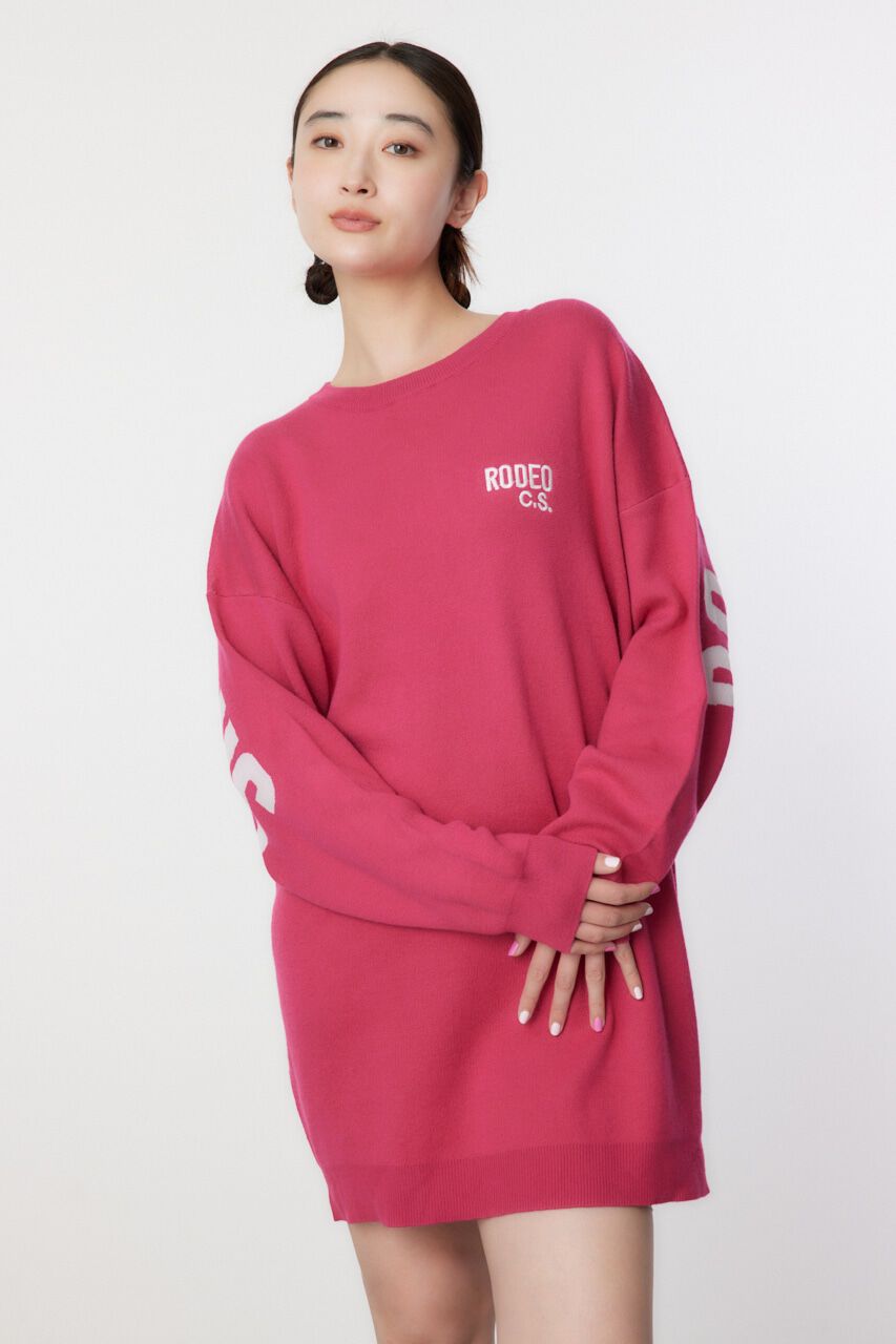 RODEO CROWNS「スウェットライクロゴニットワンピース」|ワンピース|