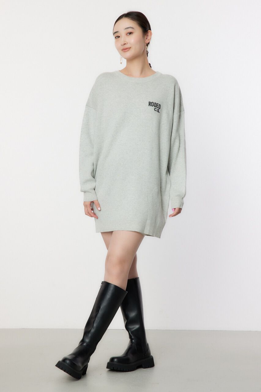 RODEO CROWNS「スウェットライクロゴニットワンピース」|ワンピース|