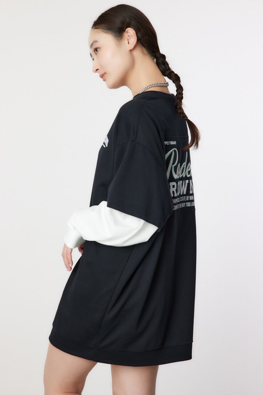 RODEO CROWNS「フェイクレイヤードスウェットワンピース」|ワンピース|