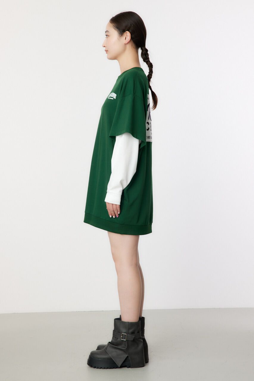 RODEO CROWNS「フェイクレイヤードスウェットワンピース」|ワンピース|