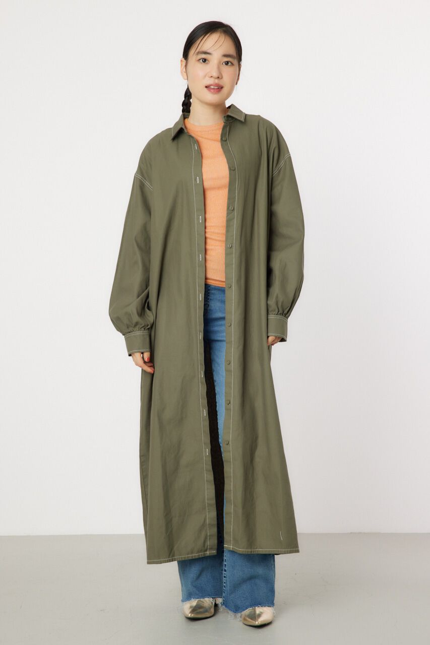 RODEO CROWNS「フリルレイヤードミリタリーロングワンピース」|ワンピース|