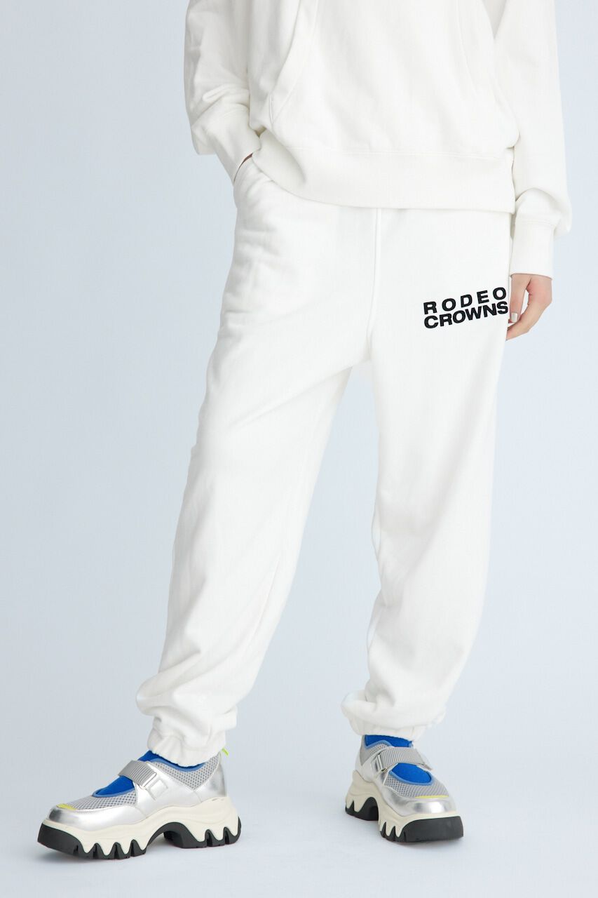 RODEO CROWNS「Balloon LOGO スウェットパンツ」|その他|O/WHT1