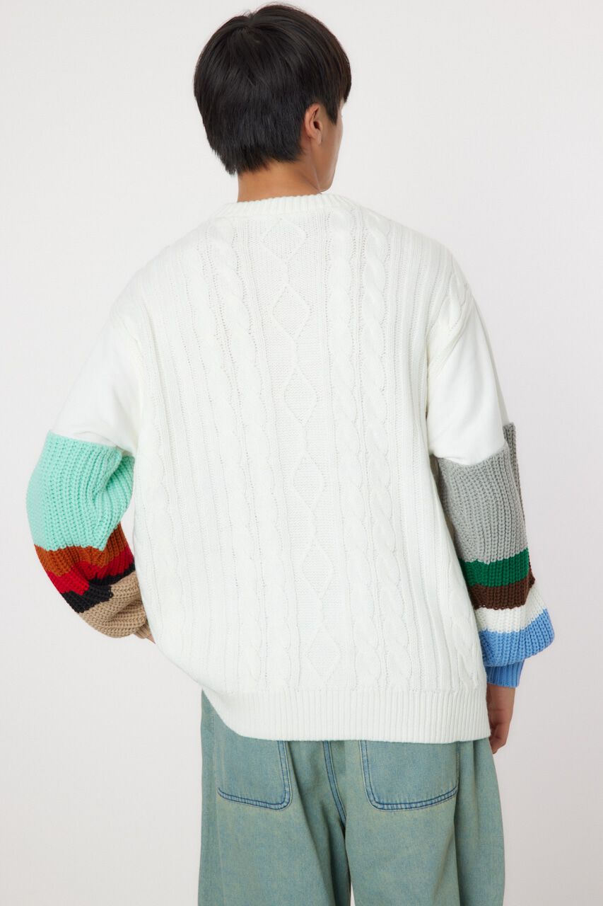 RODEO CROWNS「border sleeve ニット」|ニット・セーター|