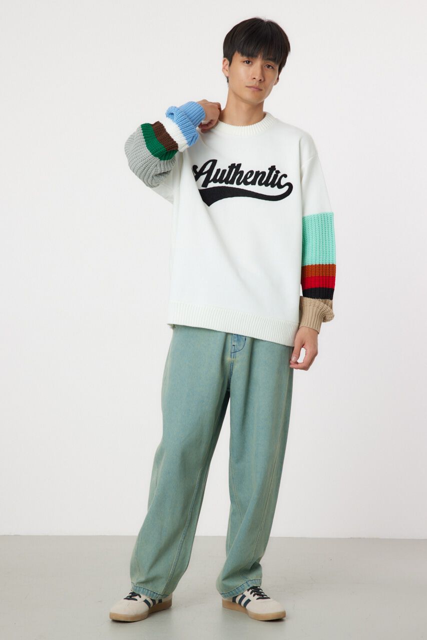 RODEO CROWNS「border sleeve ニット」|ニット・セーター|