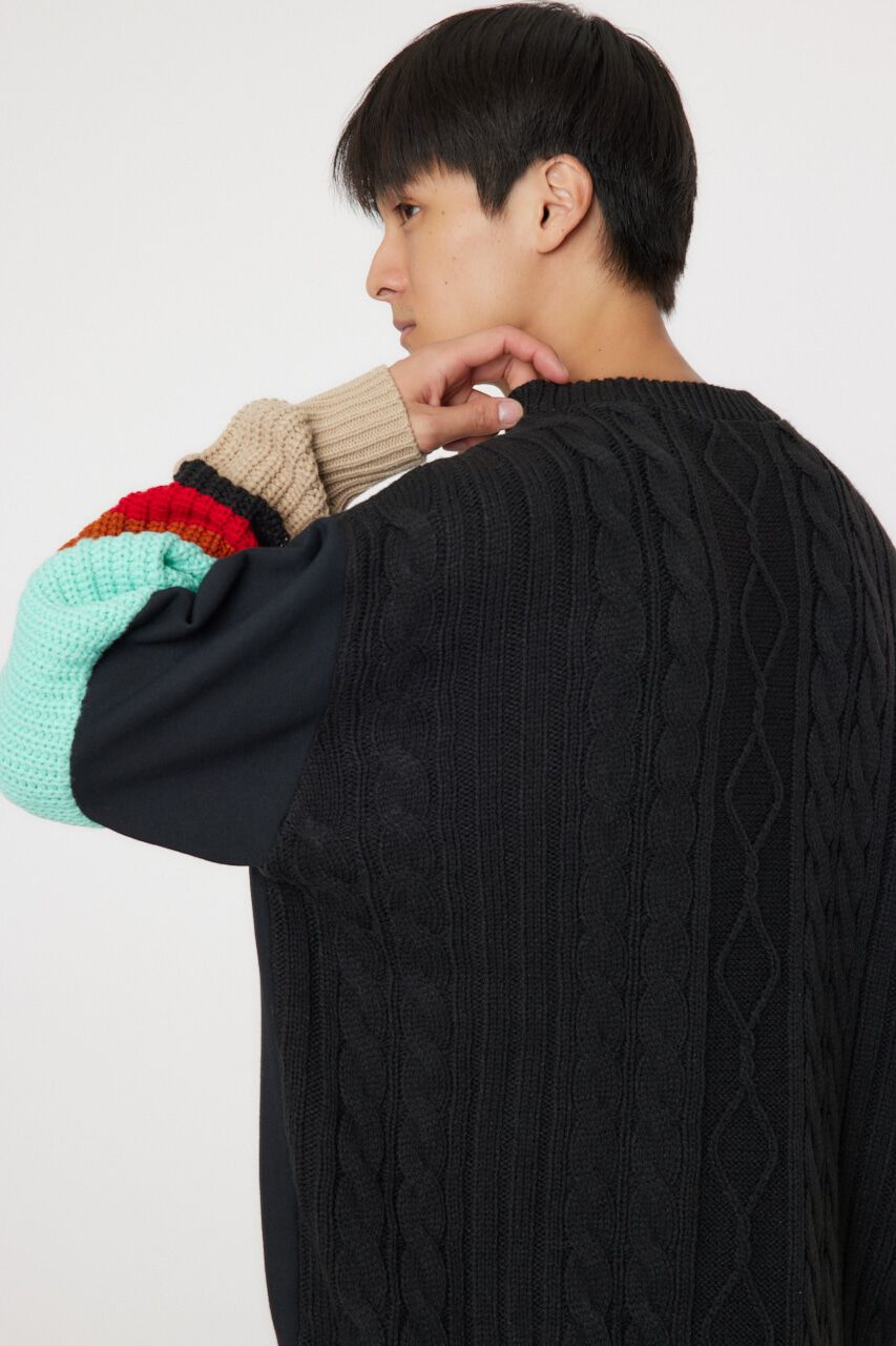 RODEO CROWNS「border sleeve ニット」|ニット・セーター|