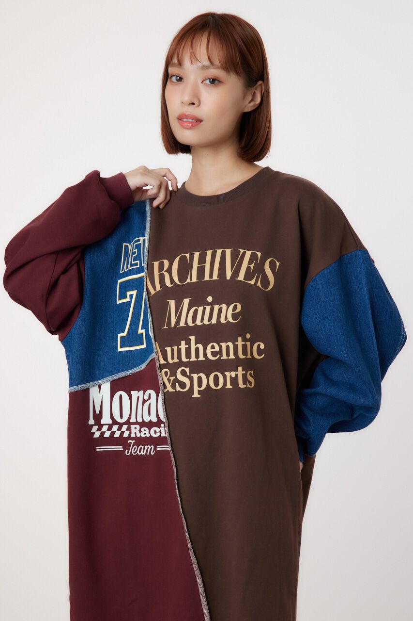 RODEO CROWNS「カスタム college スウェットワンピース」|ワンピース|