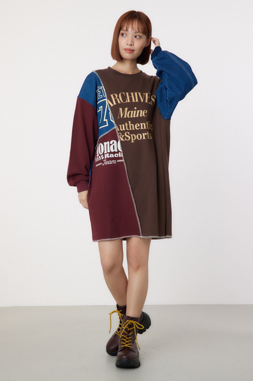 RODEO CROWNS「カスタム college スウェットワンピース」|ワンピース|