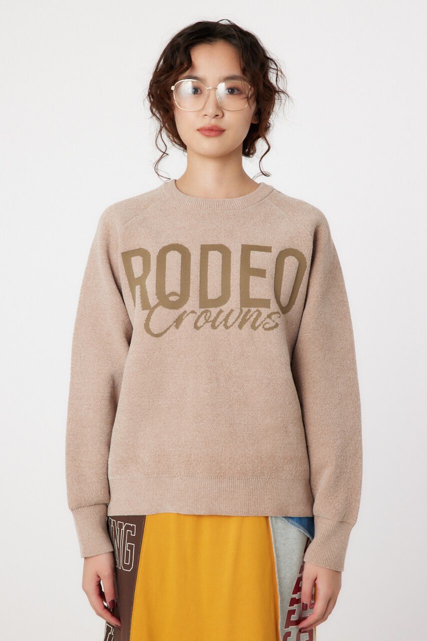 RODEO CROWNS「モールエンボスロゴニットトップス」|ニット・セーター|