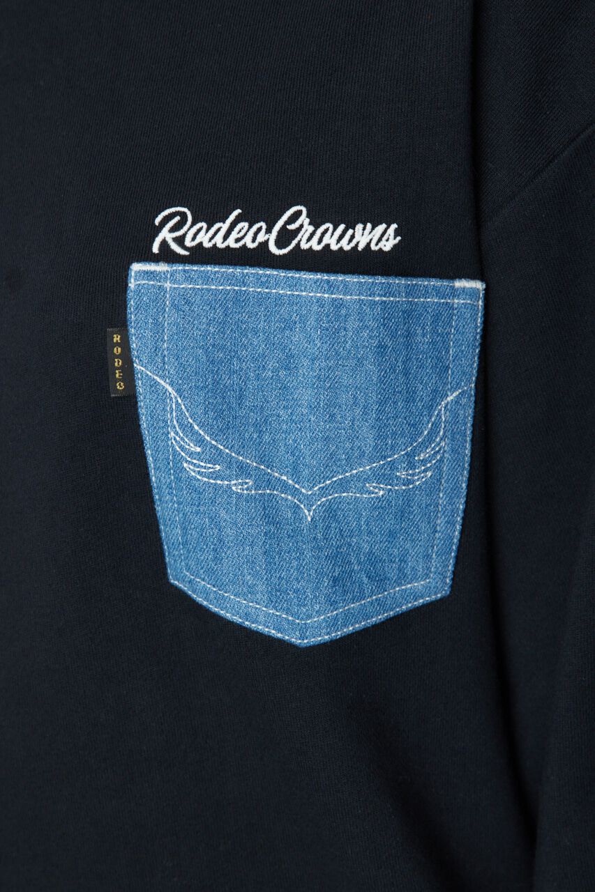 RODEO CROWNS「デニムラインスウェットトップス」|パーカー|