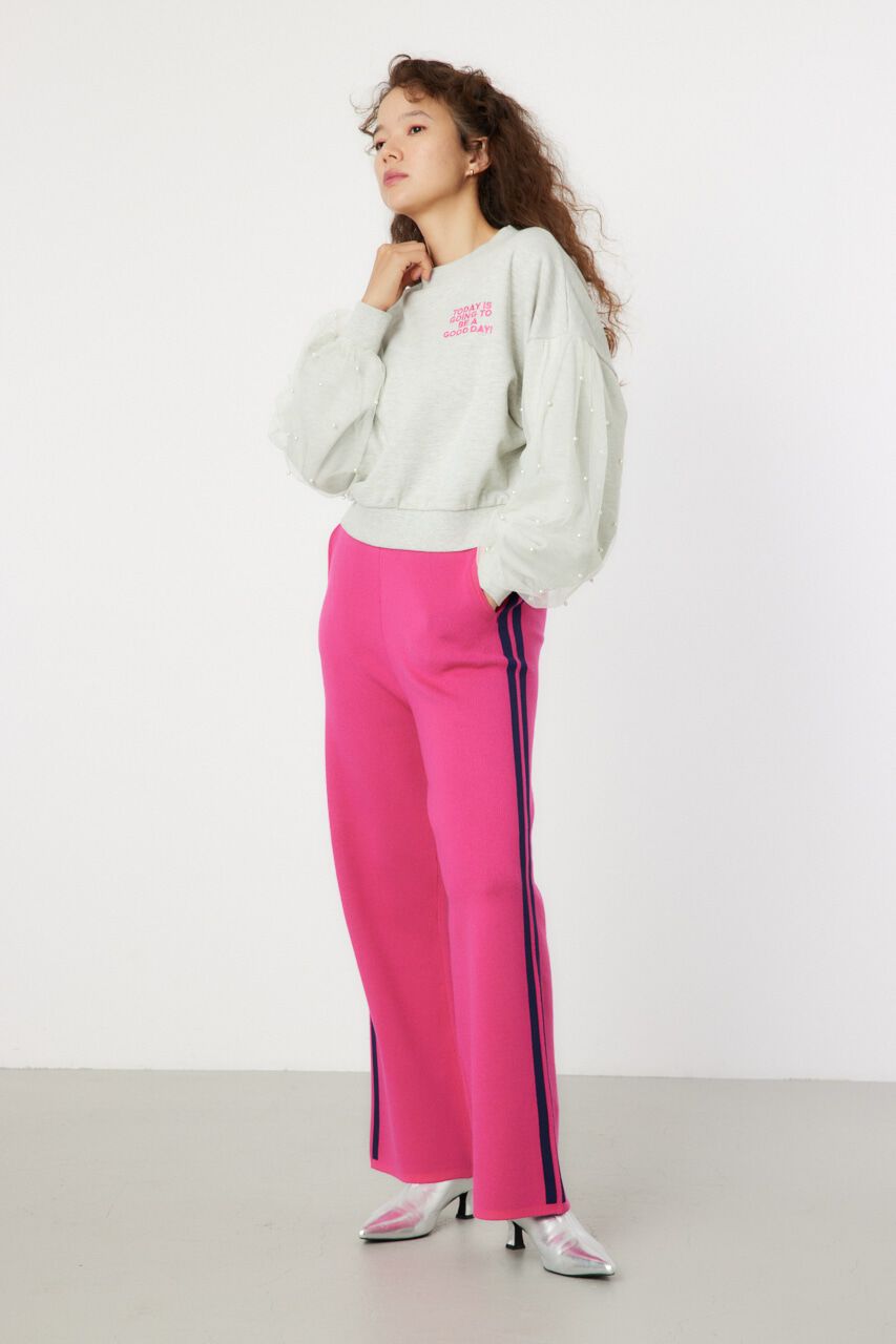 RODEO CROWNS「デコレーションスリーブスウェット」|パーカー|