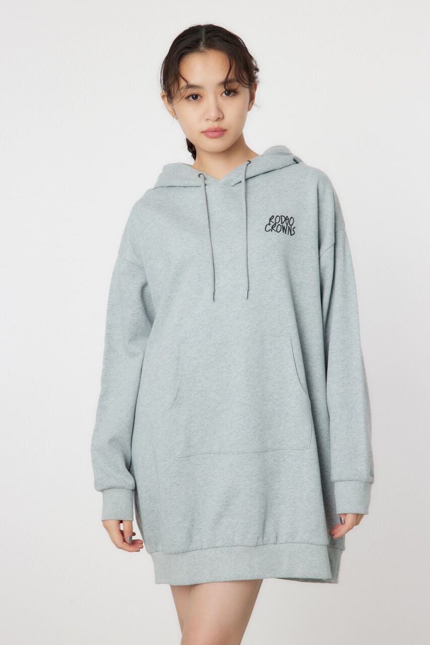 RODEO CROWNS「クラウンエンボス LOGO パーカーワンピース」|ワンピース|