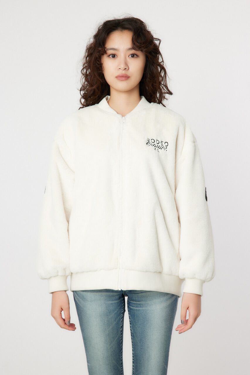 RODEO CROWNS「ロゴエコファーブルゾン」|ブルゾン・スタジャン|