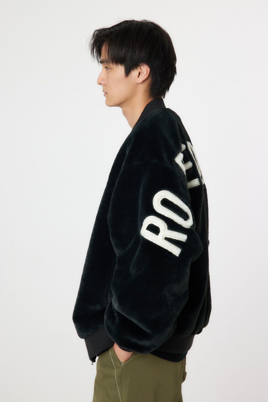 RODEO CROWNS「ロゴエコファーブルゾン」|ブルゾン・スタジャン|