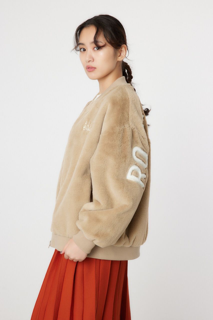 RODEO CROWNS「ロゴエコファーブルゾン」|ブルゾン・スタジャン|