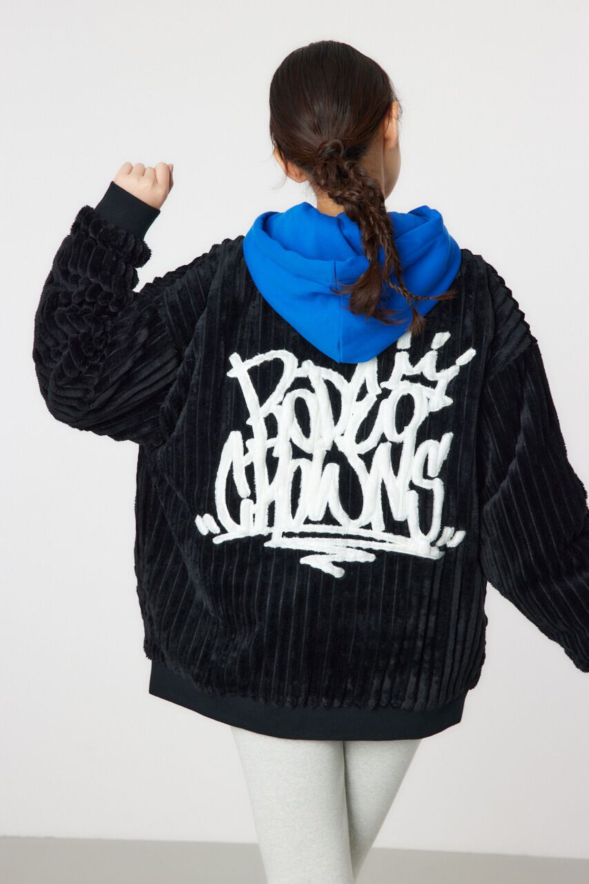 RODEO CROWNS「ハリヌキバックLOGOフェイクファージャケット」|ブルゾン・スタジャン|