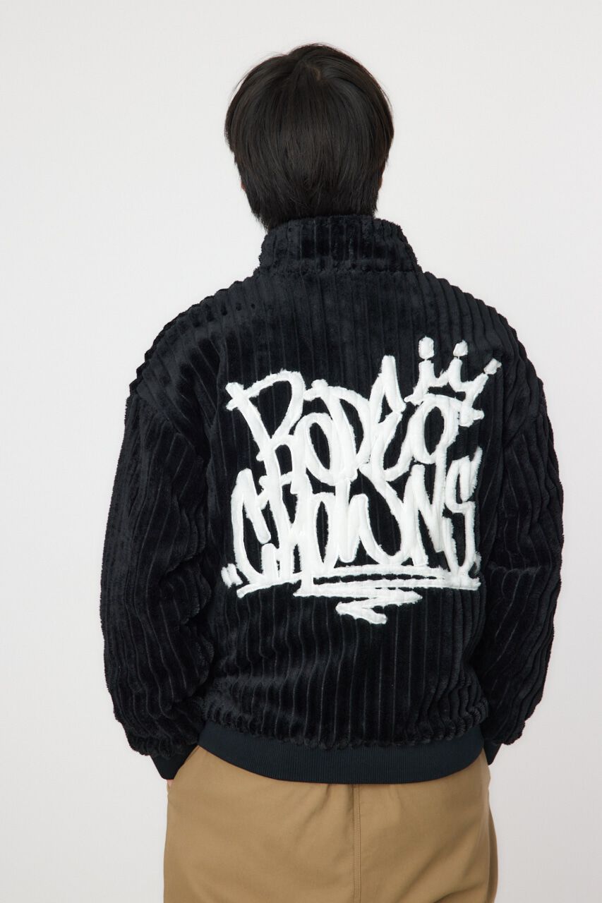 RODEO CROWNS「ハリヌキバックLOGOフェイクファージャケット」|ブルゾン・スタジャン|