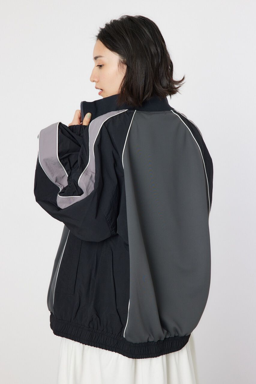 RODEO CROWNS「ナイロン&times;ジャージトラックジャケット」|ブルゾン・スタジャン|