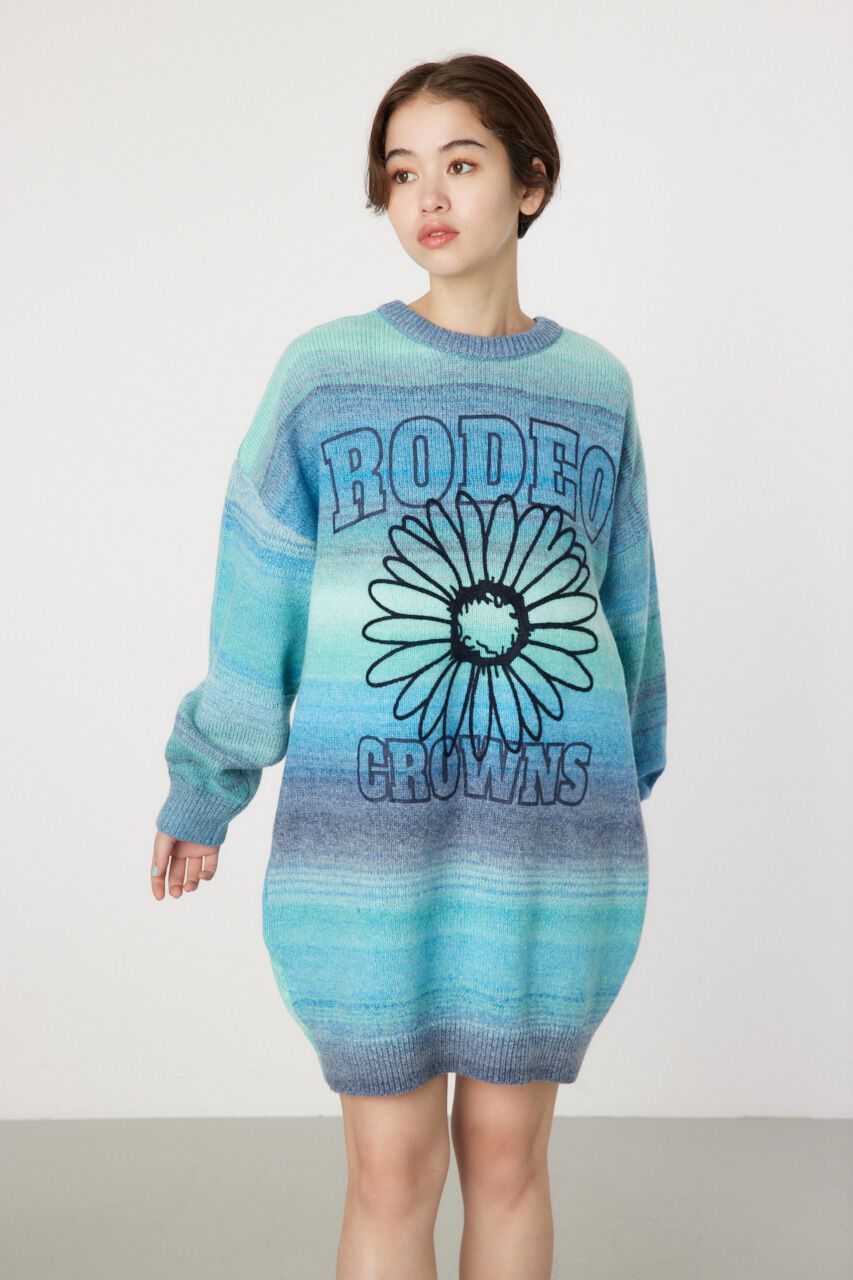 RODEO CROWNS「2wayフラワーニットワンピース」|ワンピース|