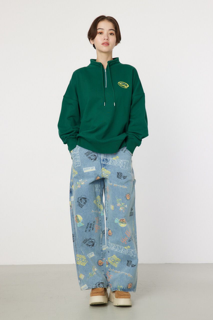 RODEO CROWNS「スタンドネックハーフジップトップス」|Tシャツ・カットソー|