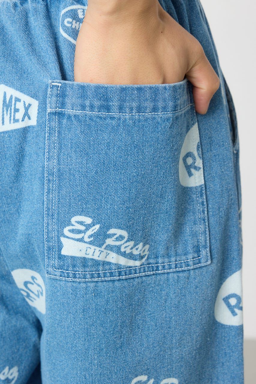 RODEO CROWNS「スタンプデニムパンツ」|デニム|