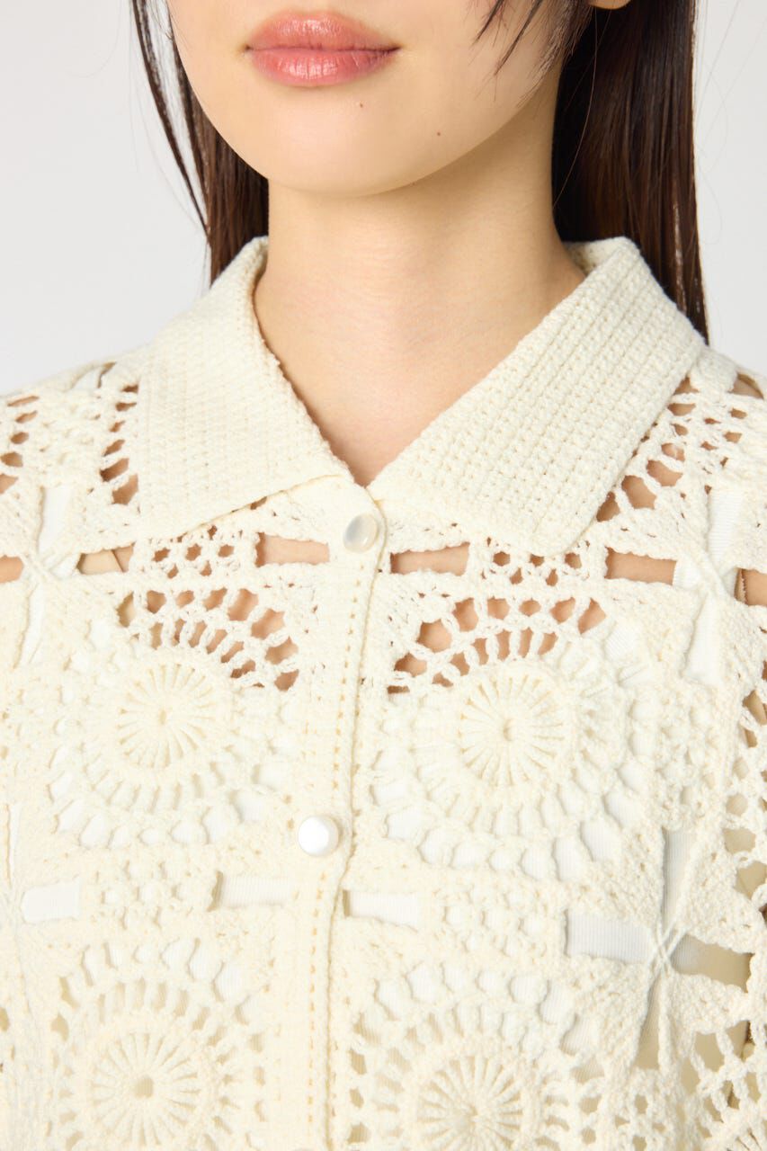 RODEO CROWNS「クロシェカーディガン」|シャツ・ブラウス|