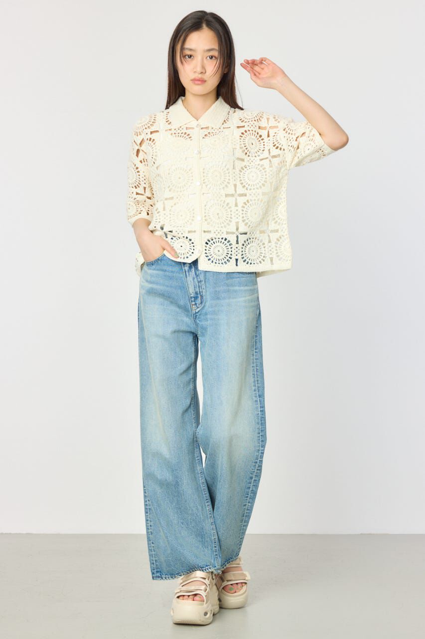 RODEO CROWNS「クロシェカーディガン」|シャツ・ブラウス|