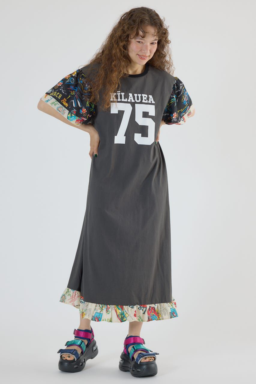 RODEO CROWNS「ドッキングアロハティアードワンピース」|ワンピース|