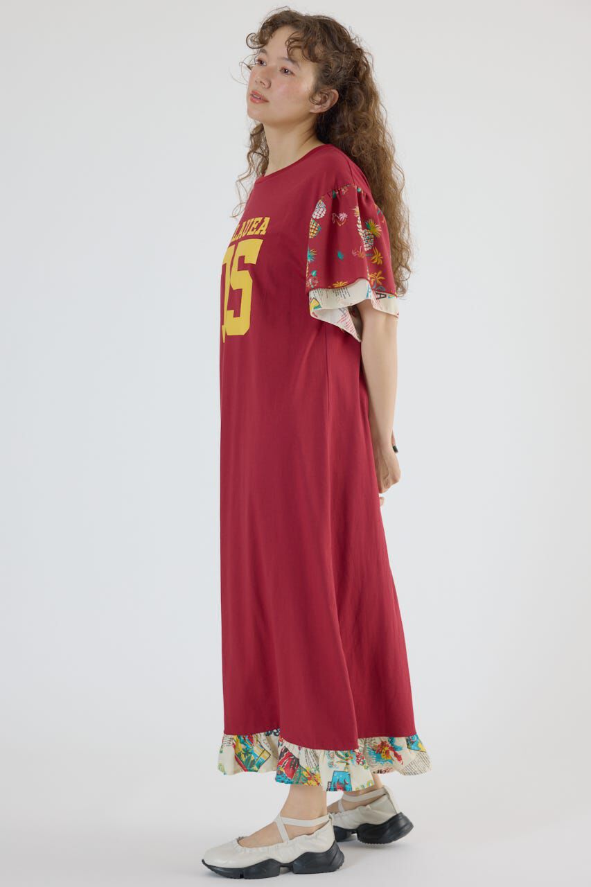 RODEO CROWNS「ドッキングアロハティアードワンピース」|ワンピース|