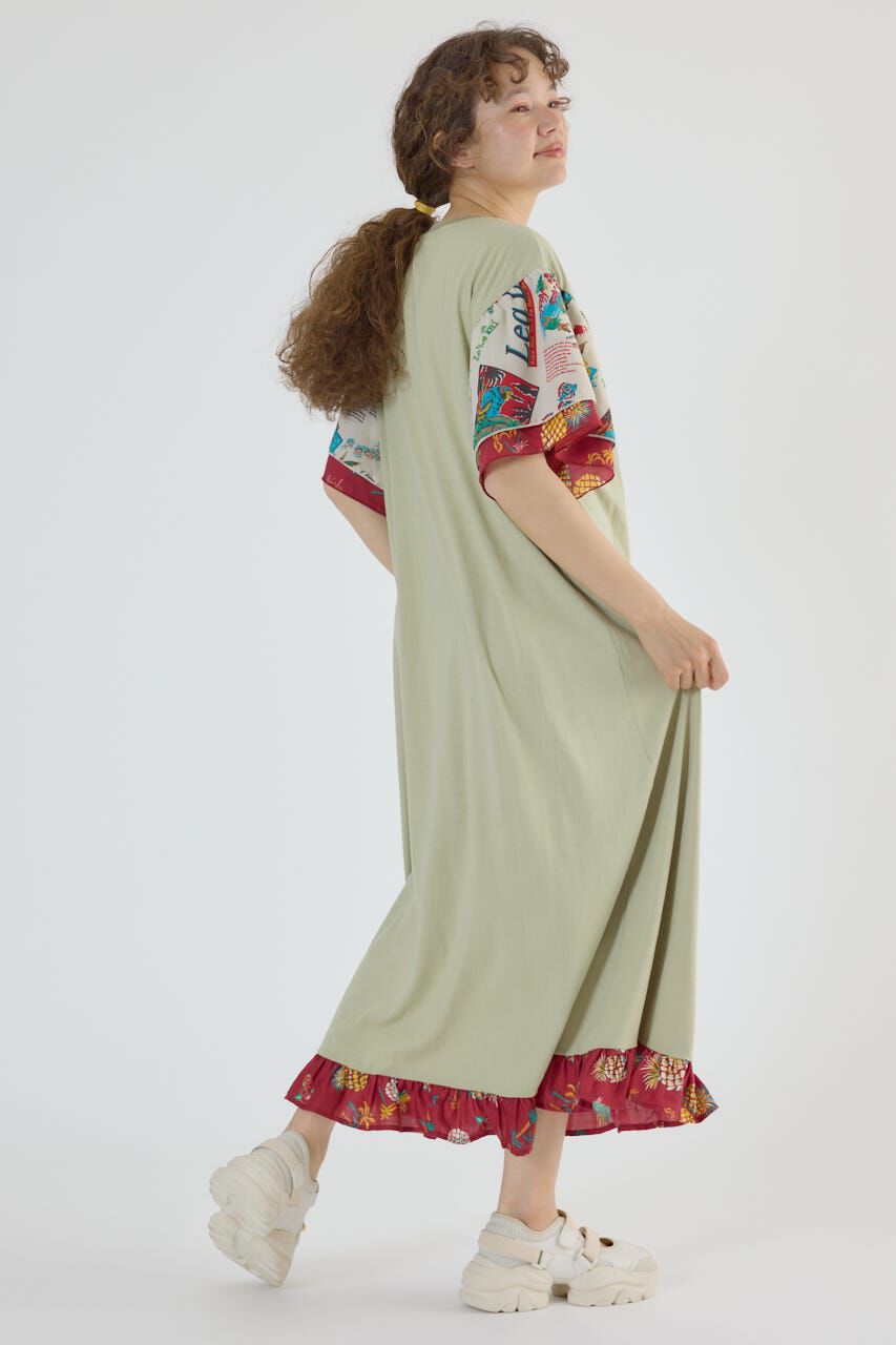 RODEO CROWNS「ドッキングアロハティアードワンピース」|ワンピース|