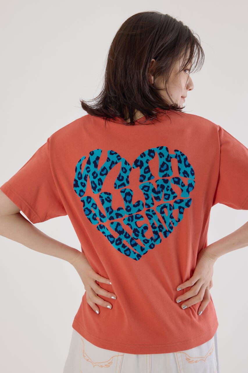 RODEO CROWNS「Heart Leopard Tシャツ」|Tシャツ・カットソー|