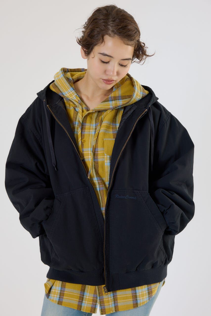 RODEO CROWNS「ワークフーデッドジャケット」|その他|BLK