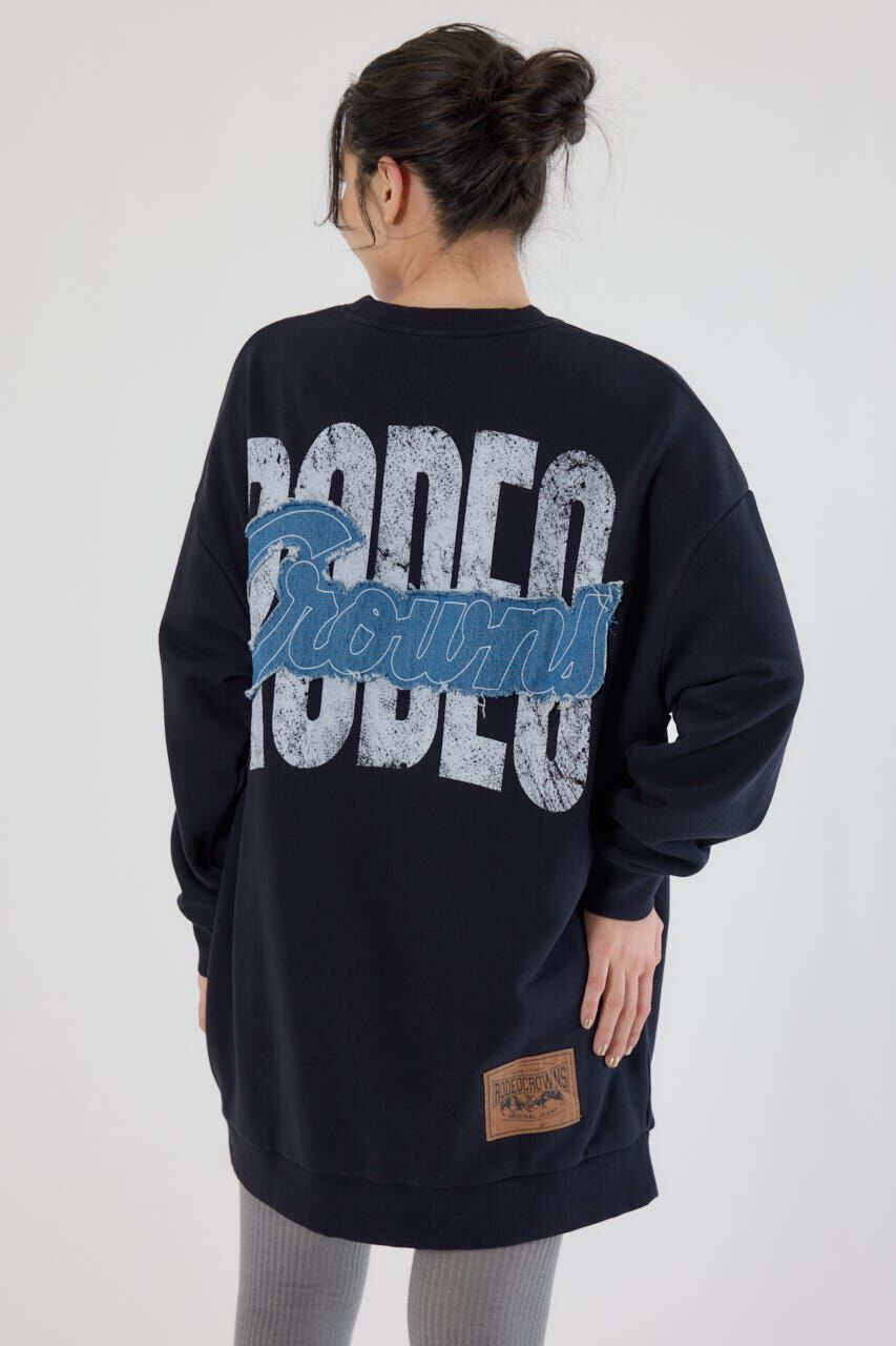 RODEO CROWNS「グランジロゴデニムアップリケワンピース」|ワンピース|