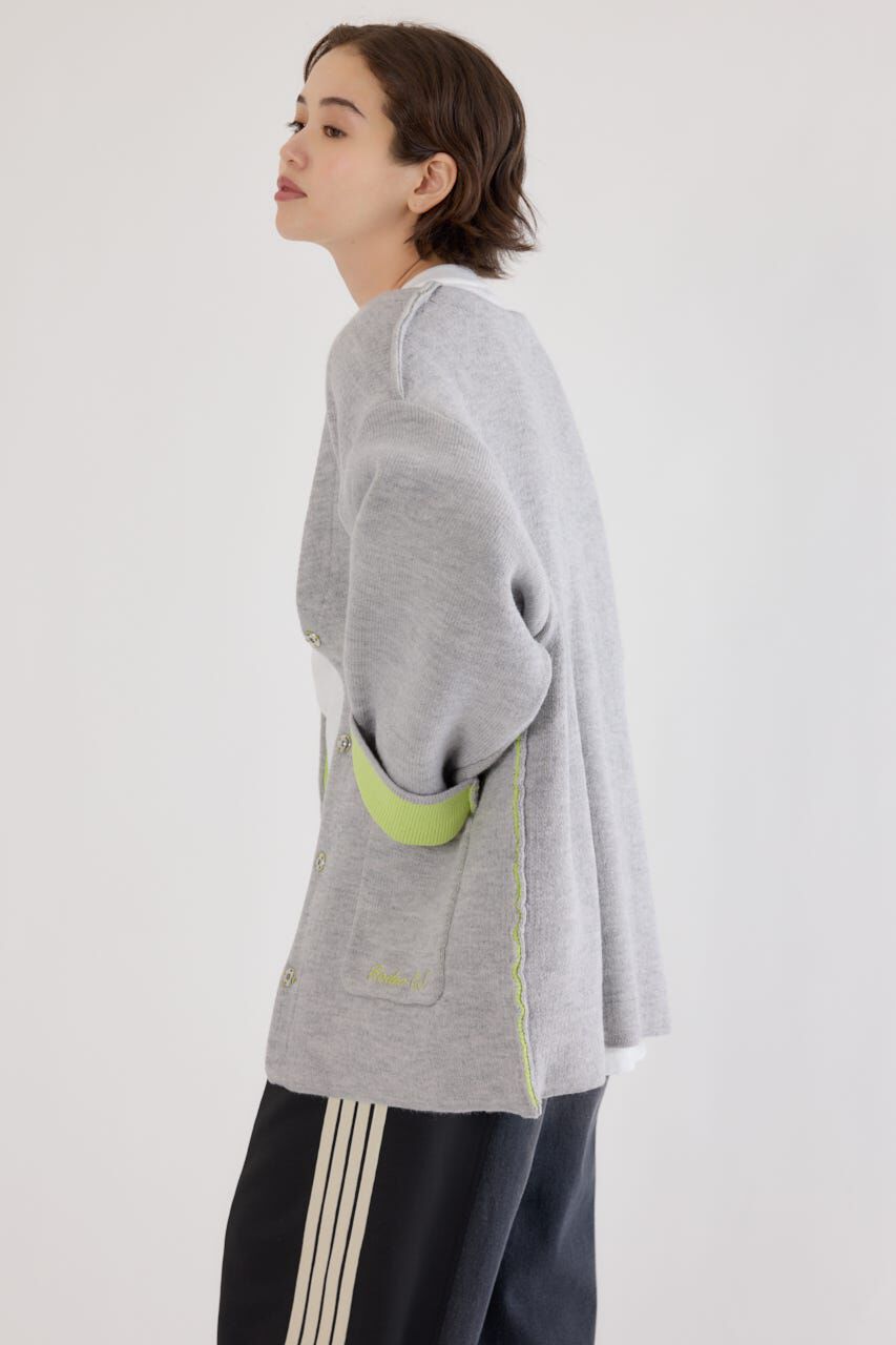 RODEO CROWNS「ダブルフェイスニットジャケット」|カーディガン|