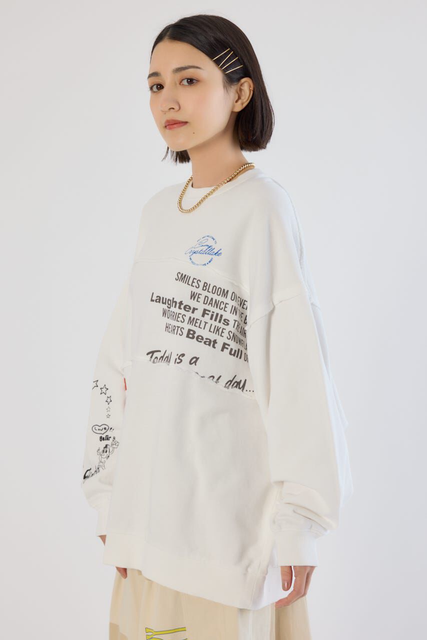 RODEO CROWNS「加工アウトシームスウェットトップス」|パーカー|