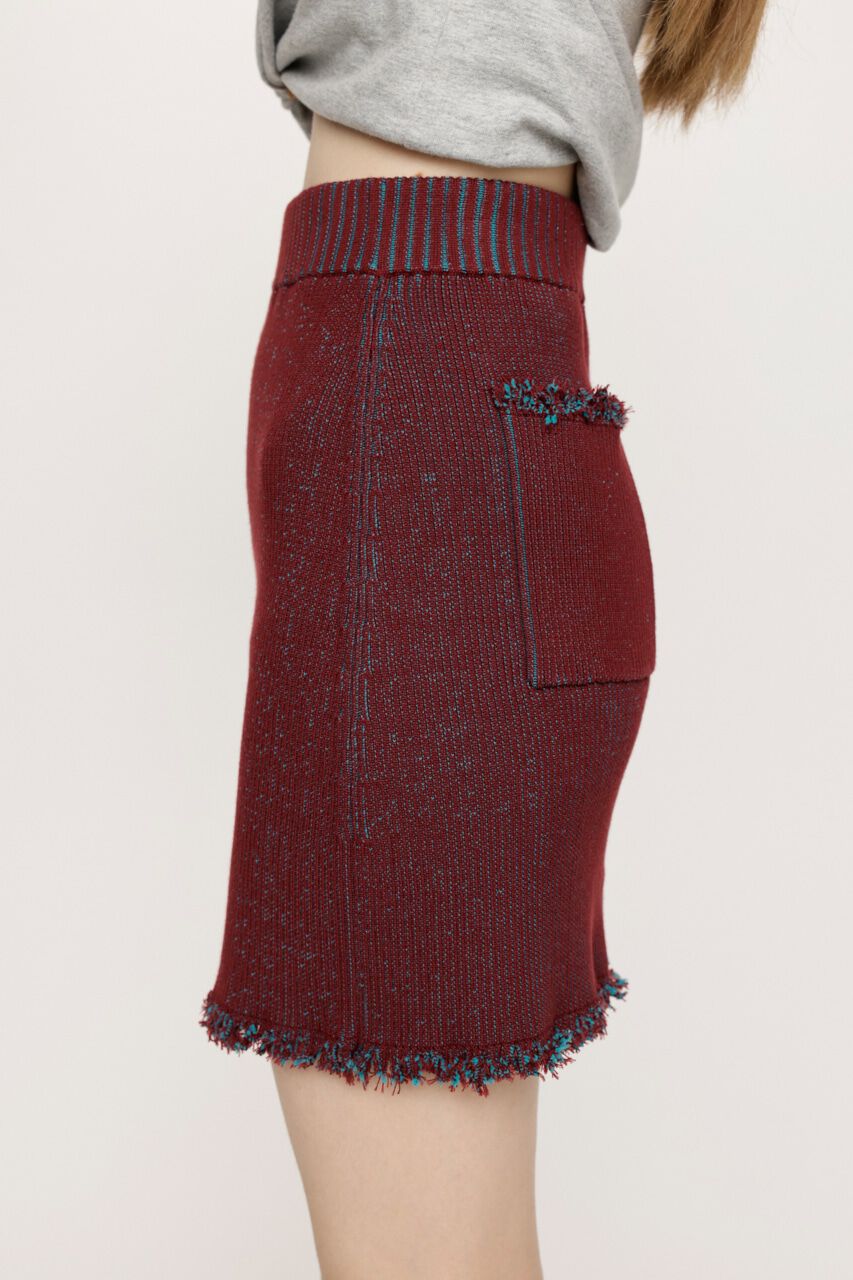 SLY「DAMAGING RIB ショートスカート」|スカート|