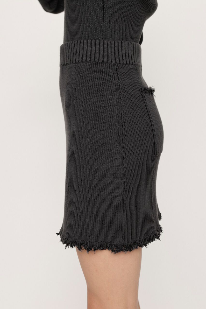 SLY「DAMAGING RIB ショートスカート」|スカート|